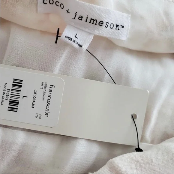 Lace and Floral Print Button Front Maxi - Picture 13 of 14